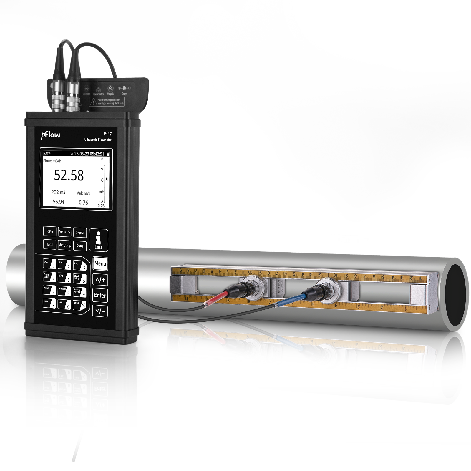 Smart Portable High-temp Flow Meter